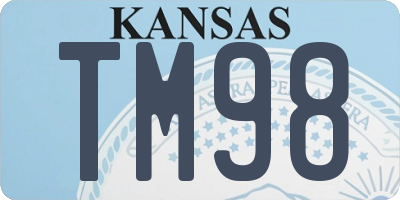 KS license plate TM98