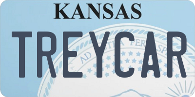 KS license plate TREYCAR