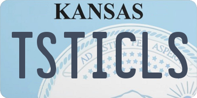 KS license plate TSTICLS