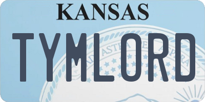 KS license plate TYMLORD