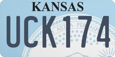 KS license plate UCK174