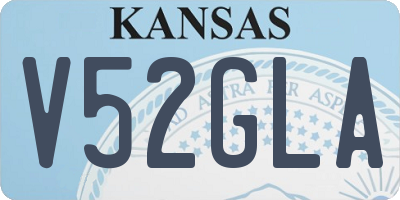 KS license plate V52GLA