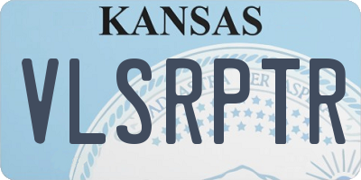 KS license plate VLSRPTR