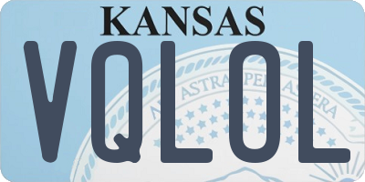 KS license plate VQLOL