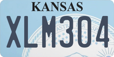 KS license plate XLM304