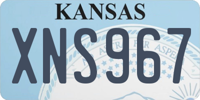 KS license plate XNS967