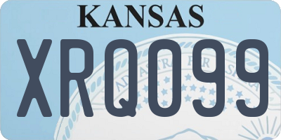 KS license plate XRQ099