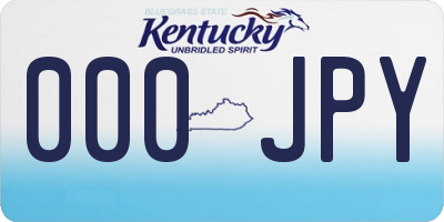 KY license plate 000JPY