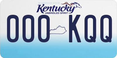 KY license plate 000KQQ
