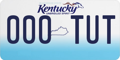 KY license plate 000TUT