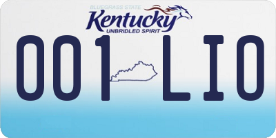 KY license plate 001LIO