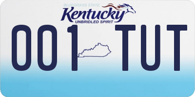 KY license plate 001TUT