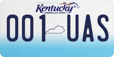 KY license plate 001UAS