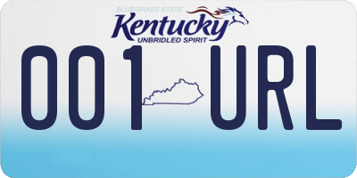 KY license plate 001URL
