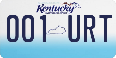 KY license plate 001URT