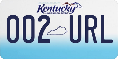 KY license plate 002URL