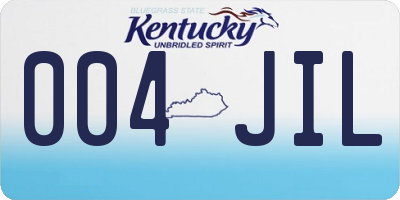 KY license plate 004JIL