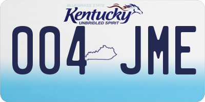 KY license plate 004JME