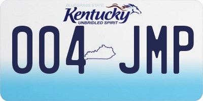 KY license plate 004JMP