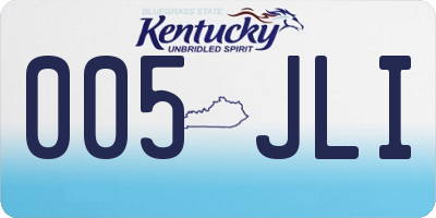 KY license plate 005JLI