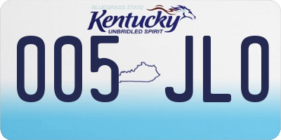 KY license plate 005JLO