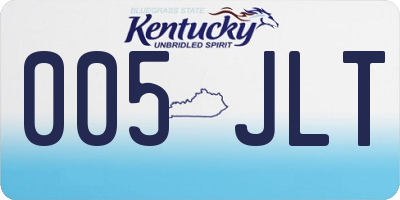 KY license plate 005JLT