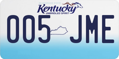KY license plate 005JME