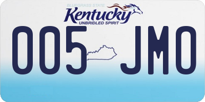 KY license plate 005JMO