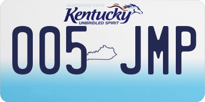KY license plate 005JMP