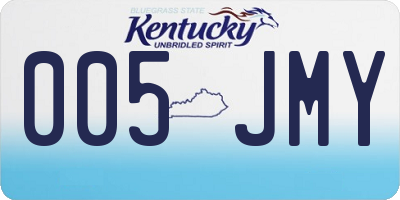 KY license plate 005JMY