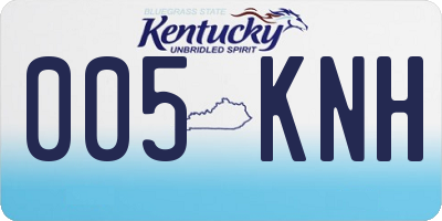KY license plate 005KNH