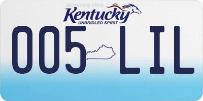KY license plate 005LIL