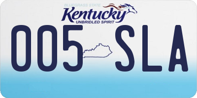 KY license plate 005SLA