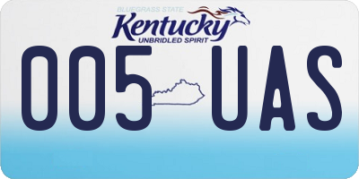 KY license plate 005UAS