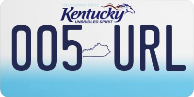 KY license plate 005URL