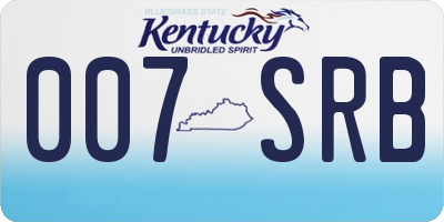 KY license plate 007SRB