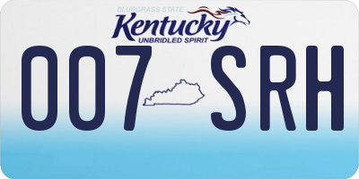 KY license plate 007SRH