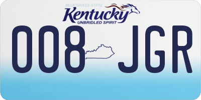 KY license plate 008JGR
