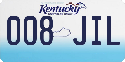 KY license plate 008JIL