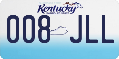 KY license plate 008JLL
