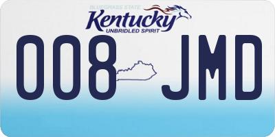 KY license plate 008JMD