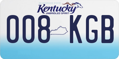 KY license plate 008KGB
