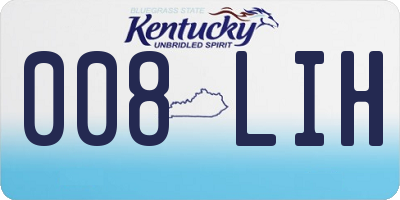 KY license plate 008LIH