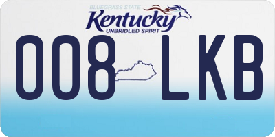 KY license plate 008LKB
