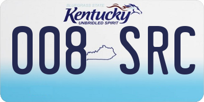 KY license plate 008SRC