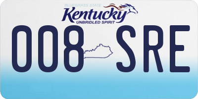 KY license plate 008SRE