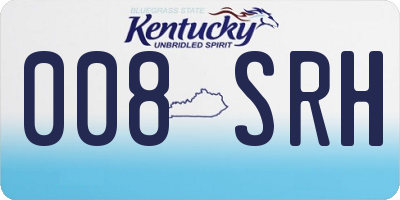 KY license plate 008SRH