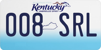 KY license plate 008SRL