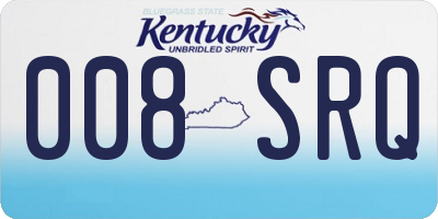 KY license plate 008SRQ