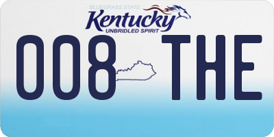 KY license plate 008THE